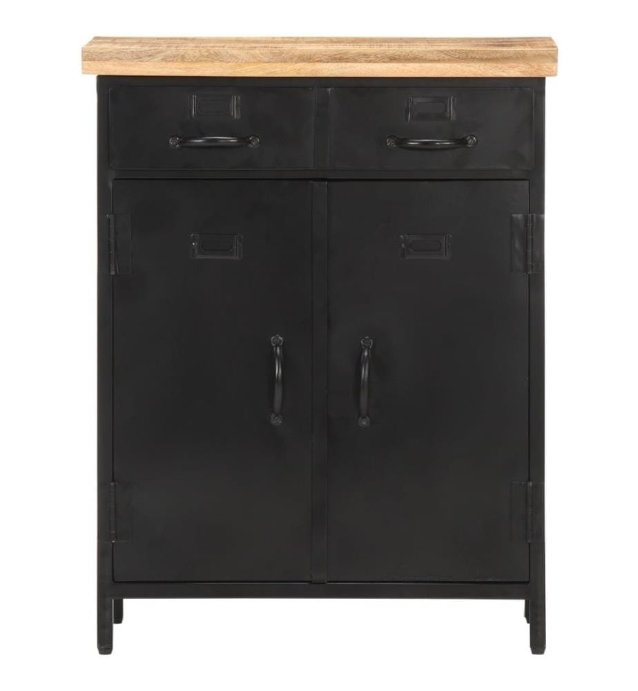 Sideboard 60x30x76 cm Raues Mangoholz