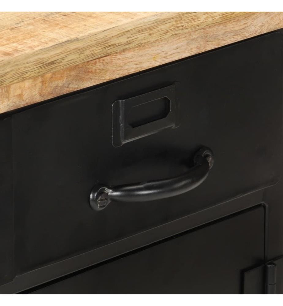 Sideboard 60x30x76 cm Raues Mangoholz