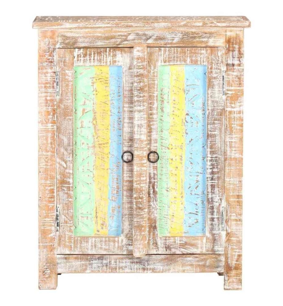 Sideboard 61x35x76 cm Raues Akazienholz