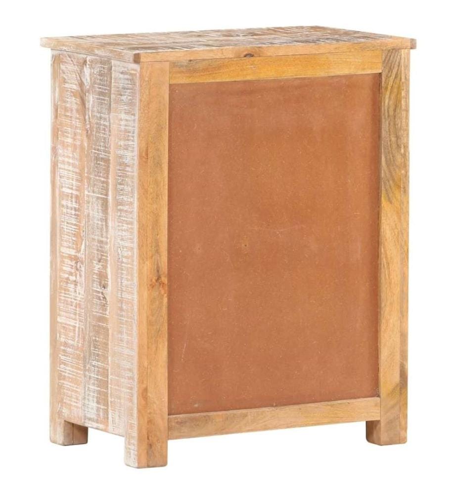 Sideboard 61x35x76 cm Raues Akazienholz