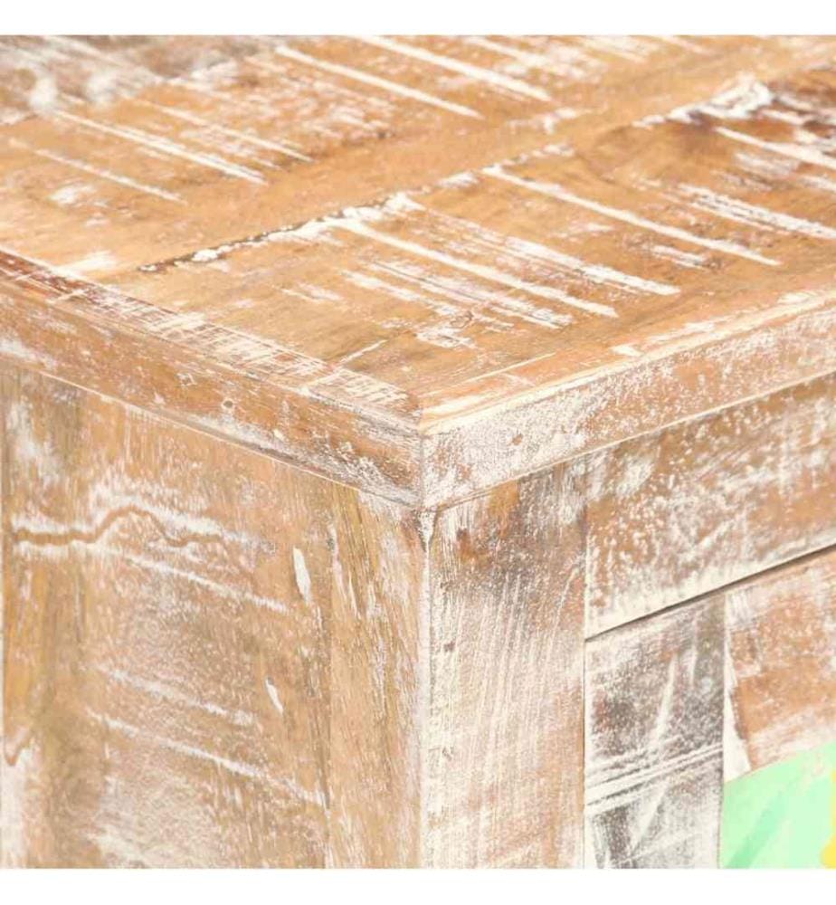 Sideboard 61x35x76 cm Raues Akazienholz