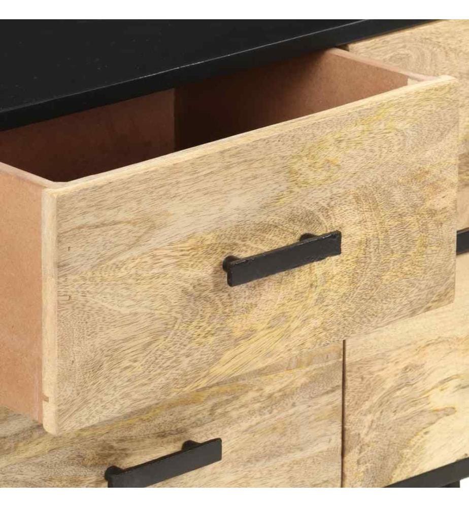 Sideboard 110x33x64 cm Massivholz Mango