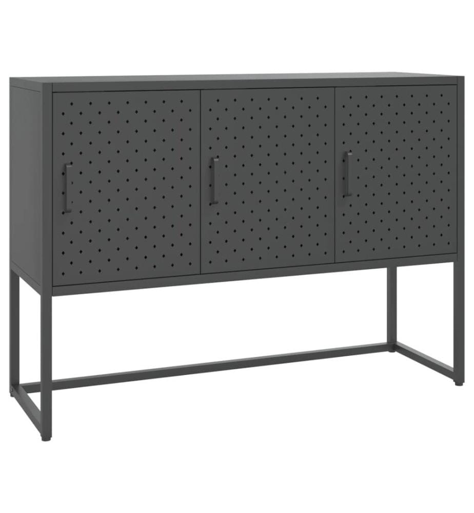 Buffet Anthracite 105x35x75 cm Acier
