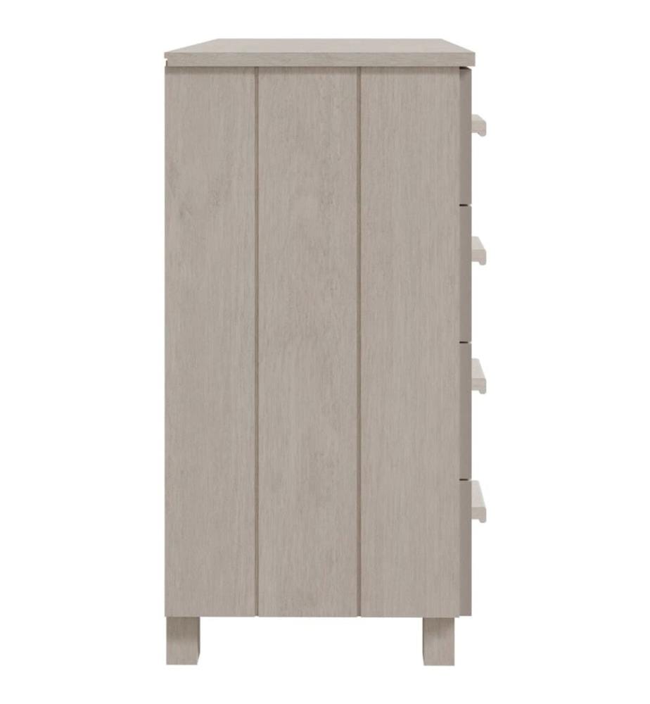 Sideboard HAMAR Weiss 79x40x80 cm Massivholz Kiefer