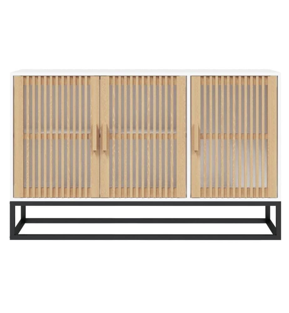 Buffet blanc 105x30x65 cm bois d'ingénierie