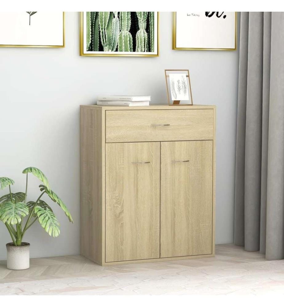 Sideboard Sonoma-Eiche 60x30x75 cm Holzwerkstoff