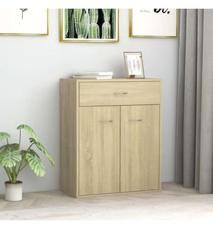 Sideboard Sonoma-Eiche 60x30x75 cm Holzwerkstoff