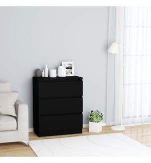Sideboard Schwarz 60x35x76 cm Holzwerkstoff