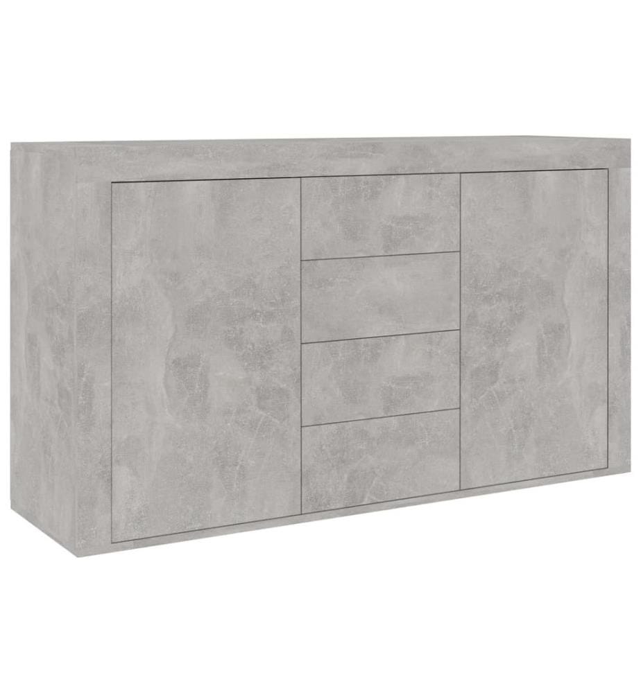 Sideboard Betongrau 120x36x69 cm Holzwerkstoff