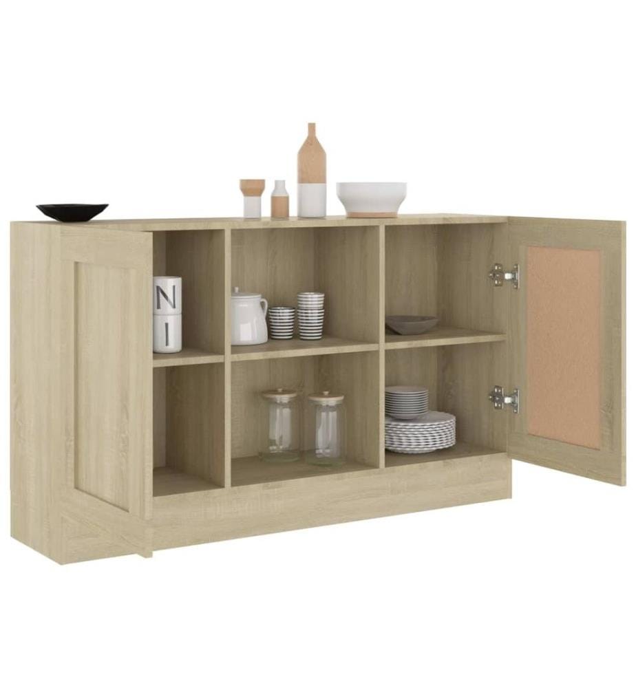 Sideboard Sonoma-Eiche 120x30,5x70 cm Holzwerkstoff