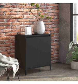 Sideboard Schwarz 60x35x70 cm Holzwerkstoff