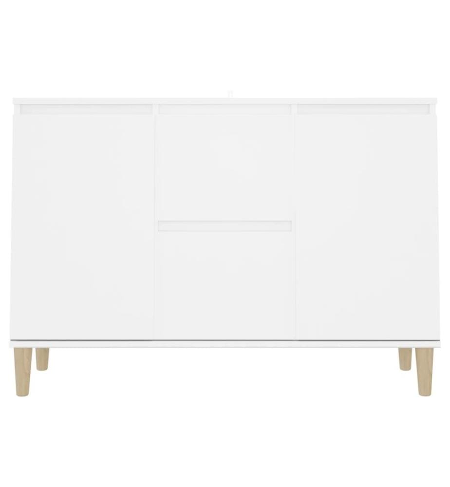 Buffet Blanc 103,5x35x70 cm Aggloméré