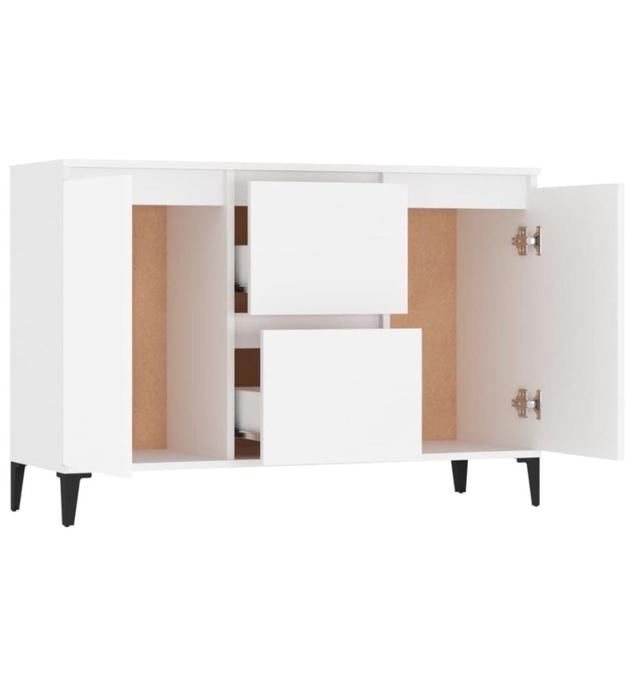 Buffet Blanc 104x35x70 cm Aggloméré