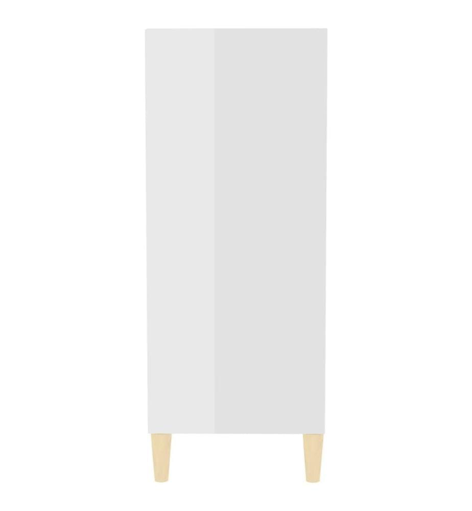 Sideboard Hochglanz-Weiss 57x35x90 cm Holzwerkstoff