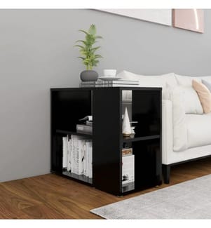 Beistelltisch Schwarz 60x30x50 cm Holzwerkstoff