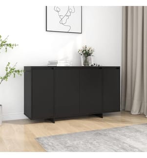 Sideboard Schwarz 135x41x75 cm Holzwerkstoff