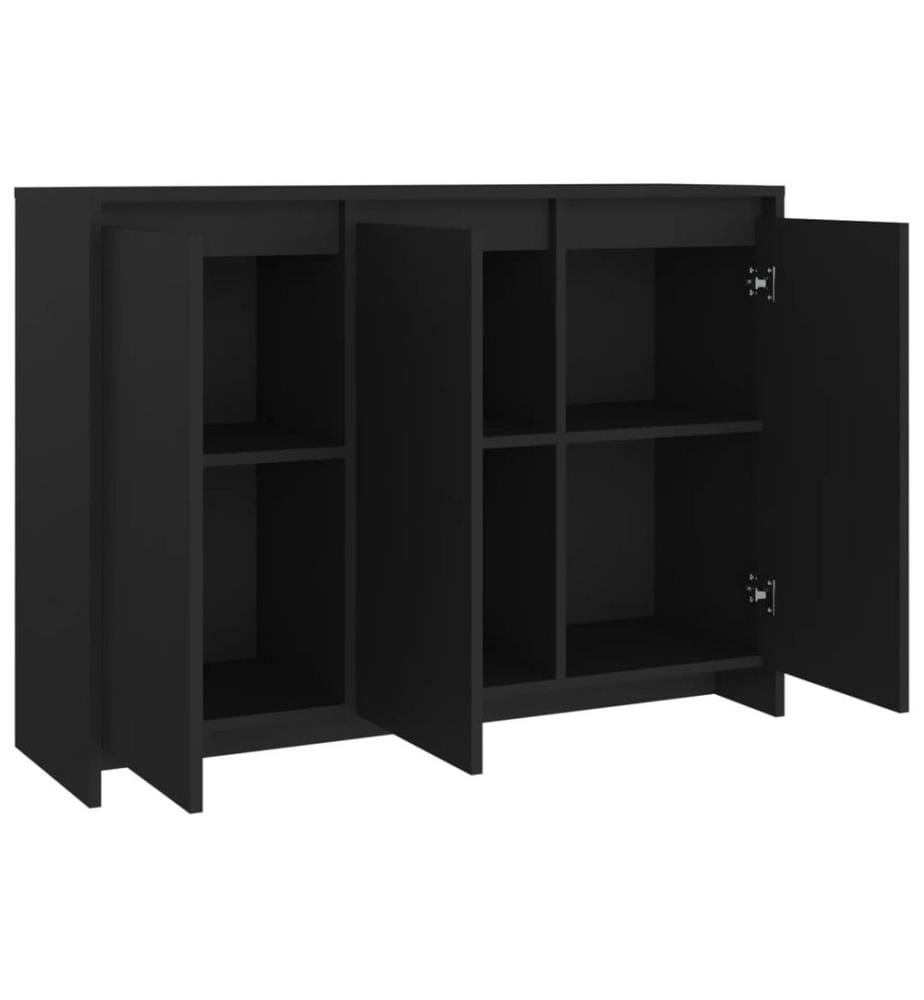 Sideboard Schwarz 102x33x75 cm Holzwerkstoff
