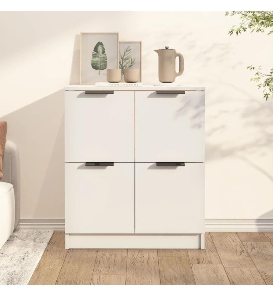 Sideboard Weiss 60x30x70 cm Holzwerkstoff