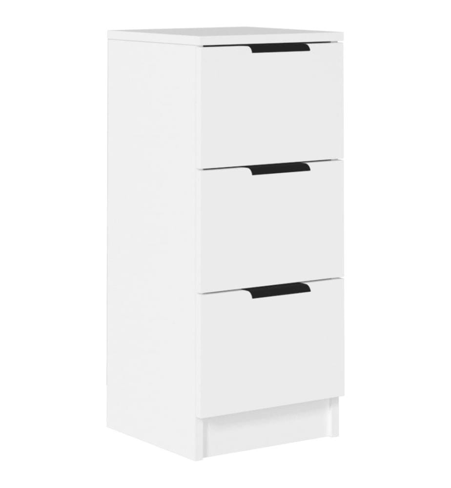 Buffet Blanc 30x30x70 cm Bois d'ingénierie