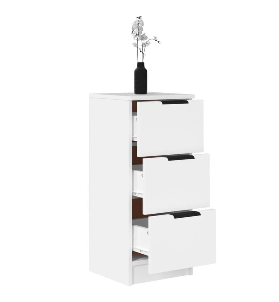 Buffet Blanc 30x30x70 cm Bois d'ingénierie