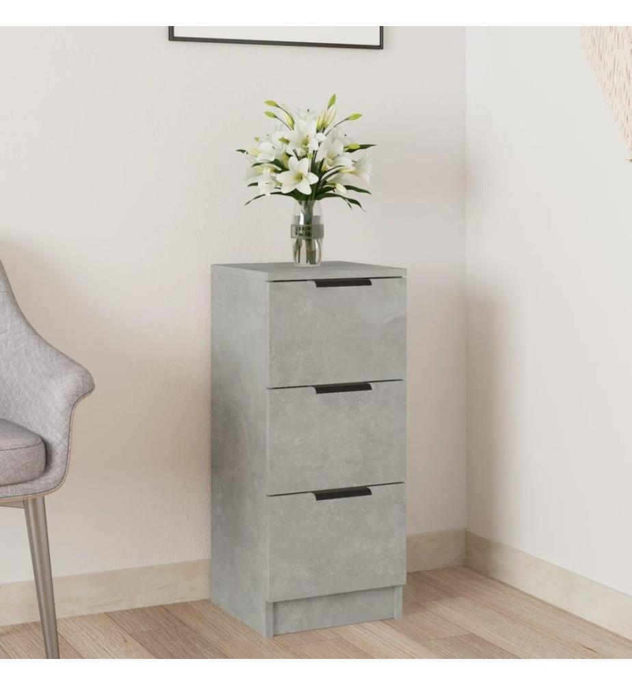 Sideboard Betongrau 30x30x70 cm Holzwerkstoff
