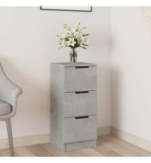 Sideboard Betongrau 30x30x70 cm Holzwerkstoff