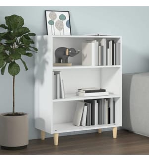 Buffet Blanc 69,5x32,5x90 cm Bois d'ingénierie