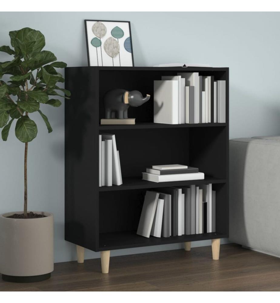 Sideboard Schwarz 69,5x32,5x90 cm Holzwerkstoff