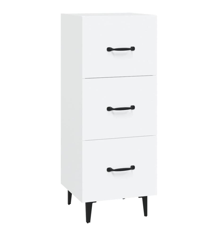 Buffet blanc 34,5x34x90 cm bois d'ingénierie