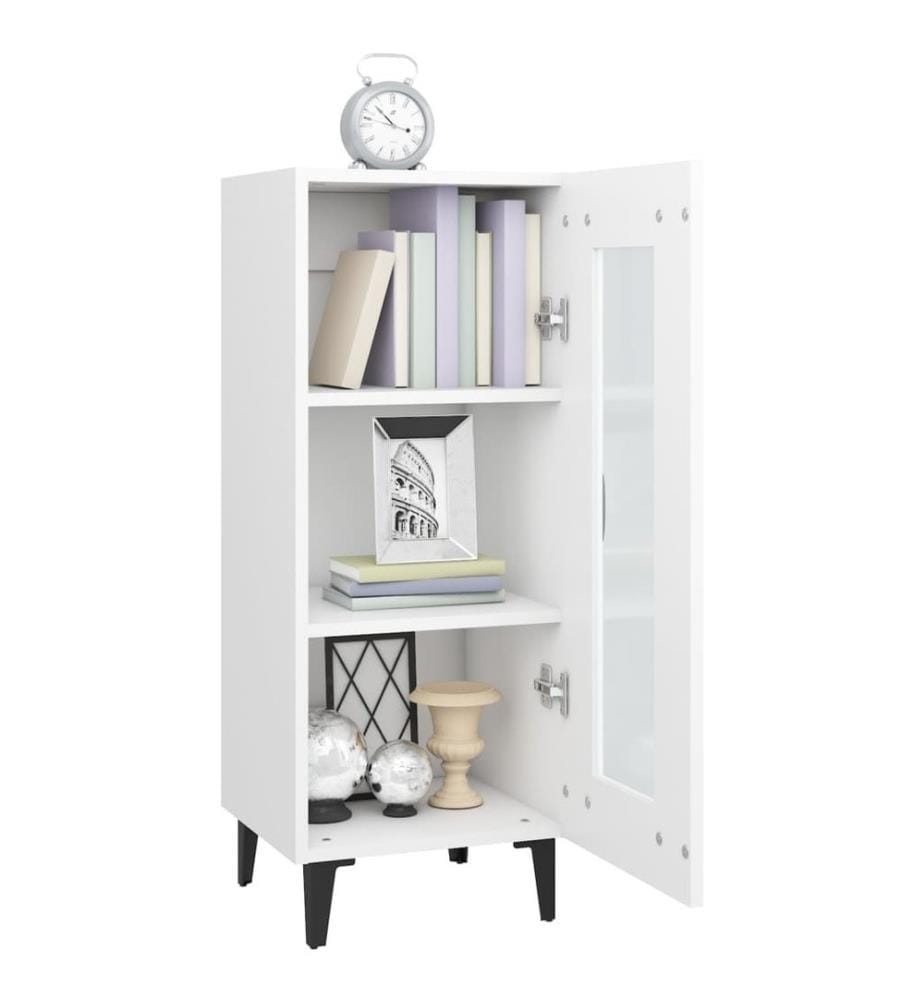 Sideboard Weiss 34,5x34x90 cm Holzwerkstoff