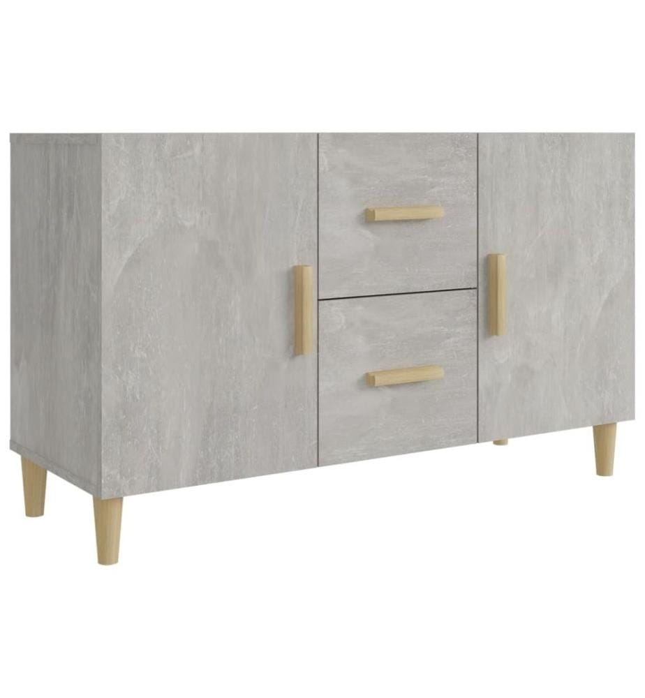 Sideboard Betongrau 100x36x60 cm Holzwerkstoff