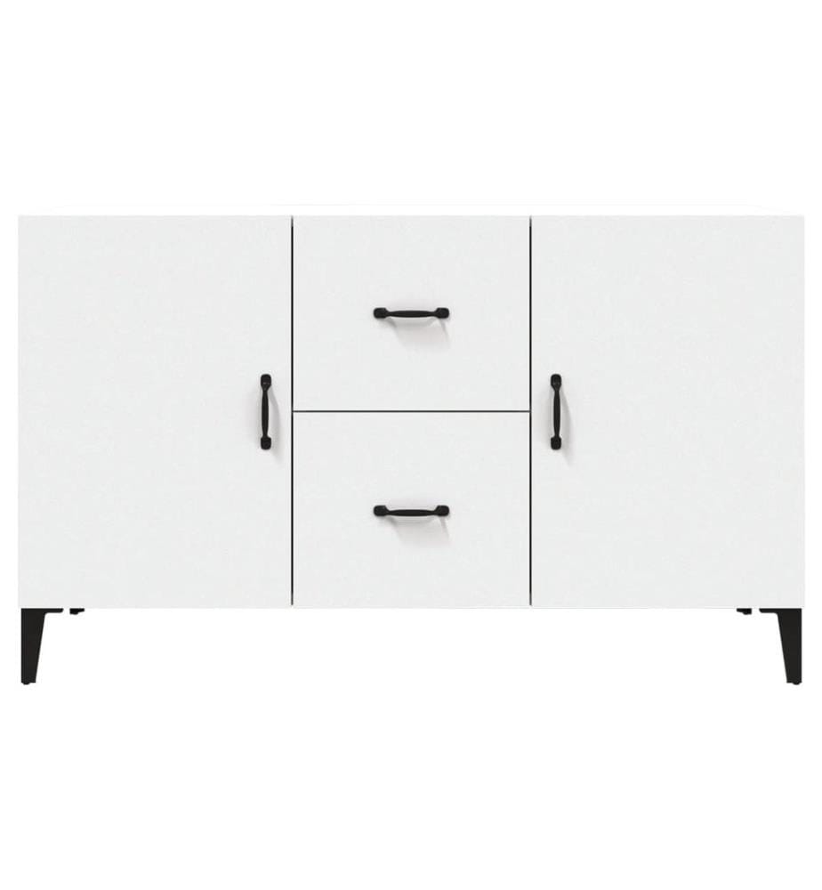 Buffet blanc 100x36x60 cm bois d'ingénierie