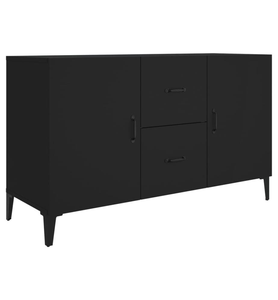 Sideboard Schwarz 100x36x60 cm Holzwerkstoff