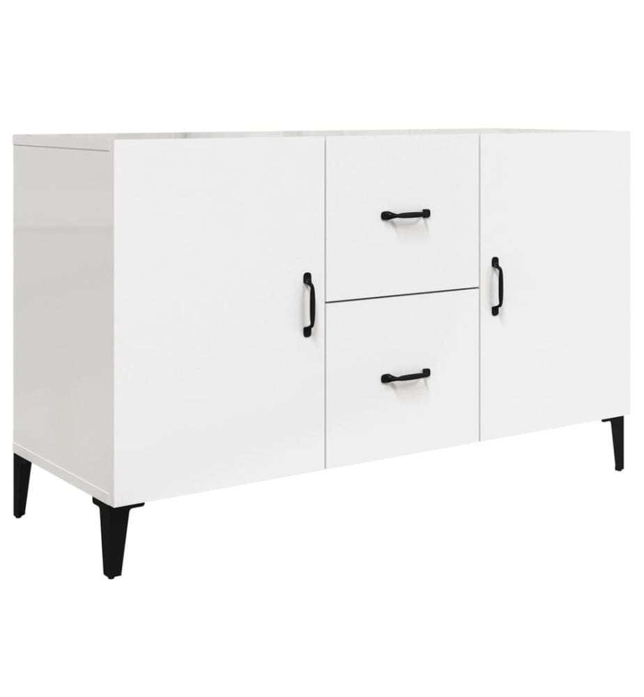 Sideboard Hochglanz-Weiss 100x36x60 cm Holzwerkstoff