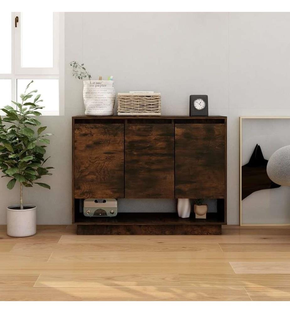 Buffet Chêne fumé 97x31x75 cm Aggloméré