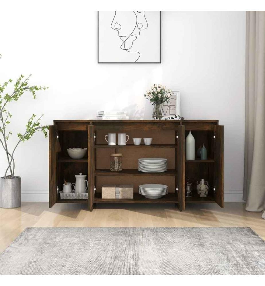 Sideboard Räuchereiche 135x41x75 cm Holzwerkstoff