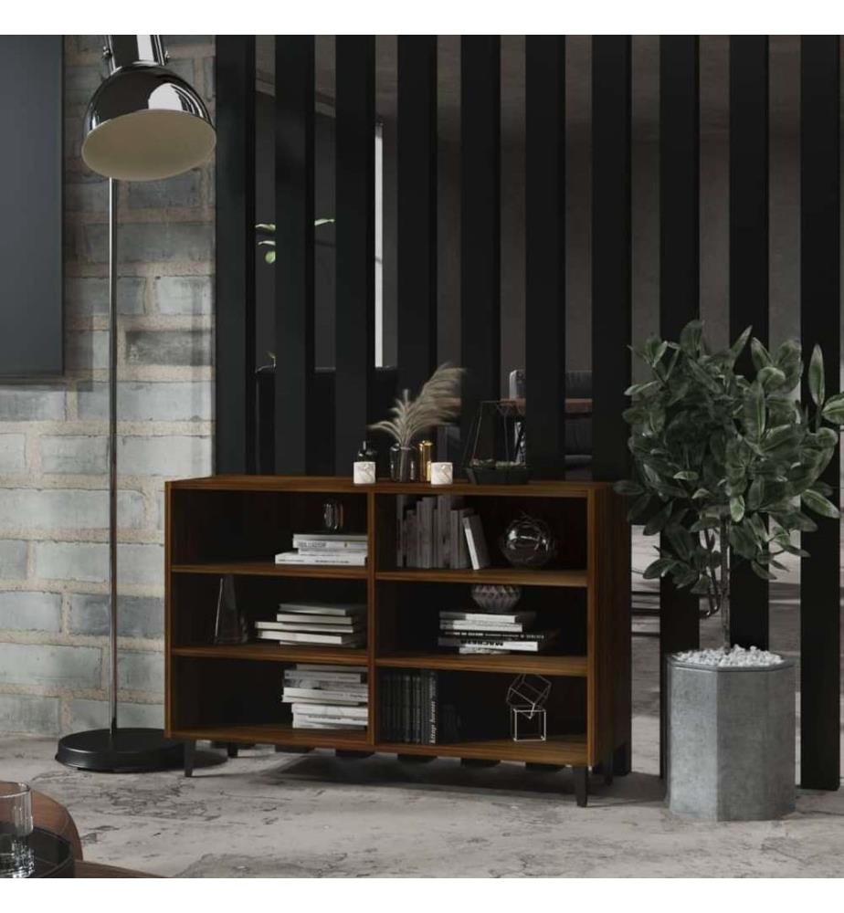 Sideboard Braun Eichen-Optik 103,5x35x70 cm Holzwerkstoff