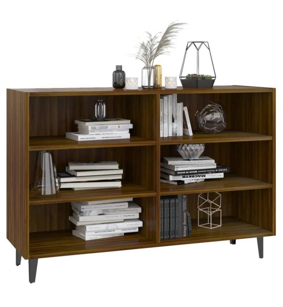 Sideboard Braun Eichen-Optik 103,5x35x70 cm Holzwerkstoff