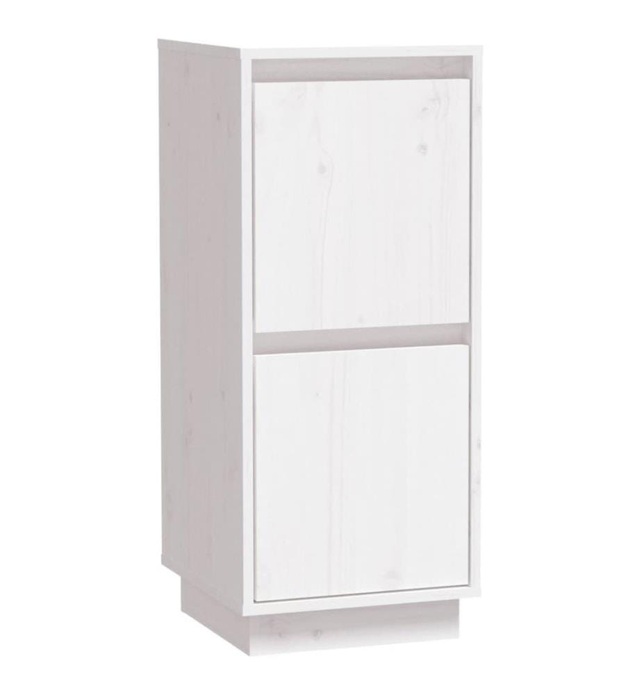 Sideboards 2 Stk. Weiss 31,5x34x75 cm Massivholz Kiefer