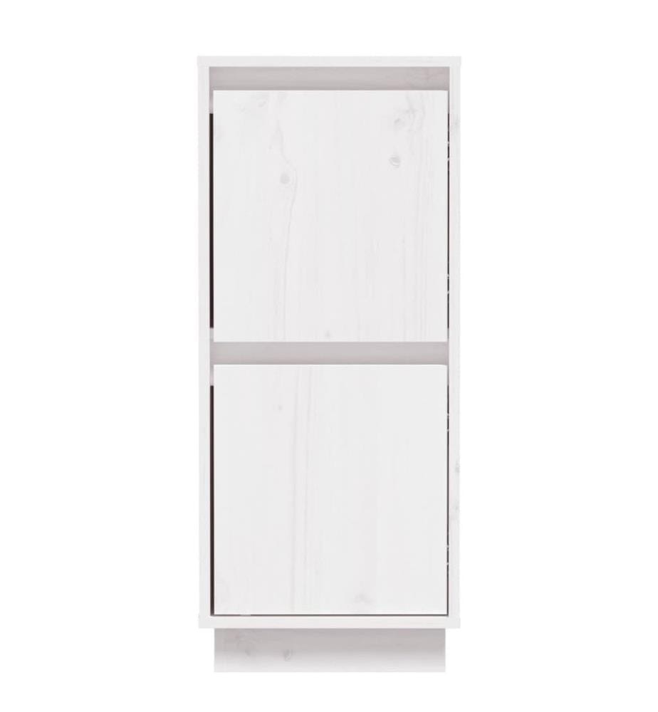 Sideboards 2 Stk. Weiss 31,5x34x75 cm Massivholz Kiefer
