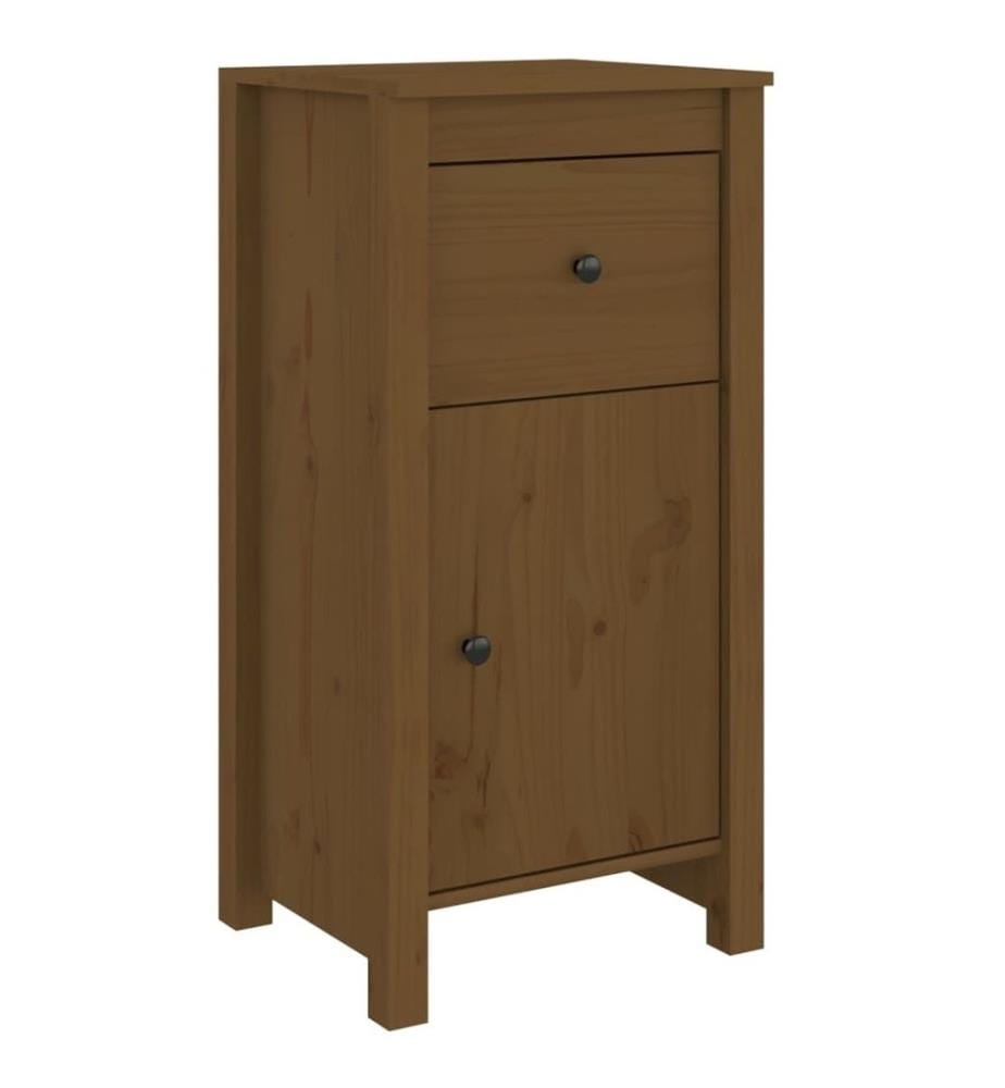 Buffet Marron miel 40x35x80 cm Bois massif de pin