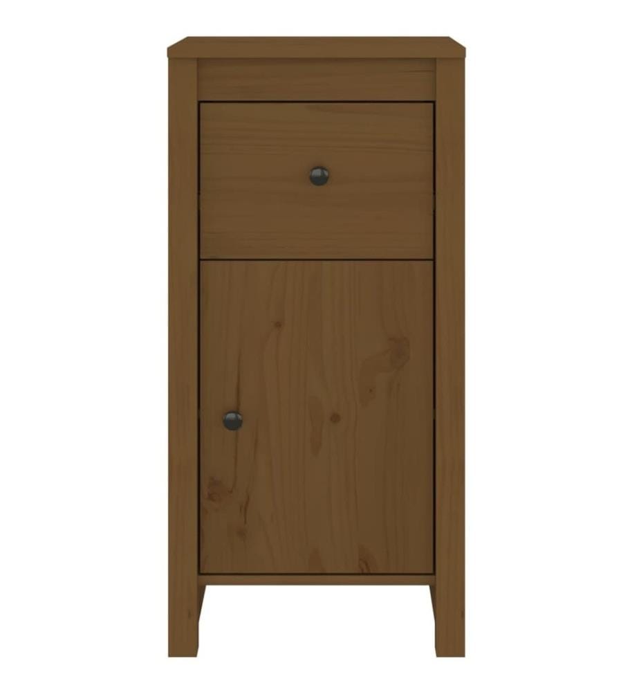 Buffet Marron miel 40x35x80 cm Bois massif de pin
