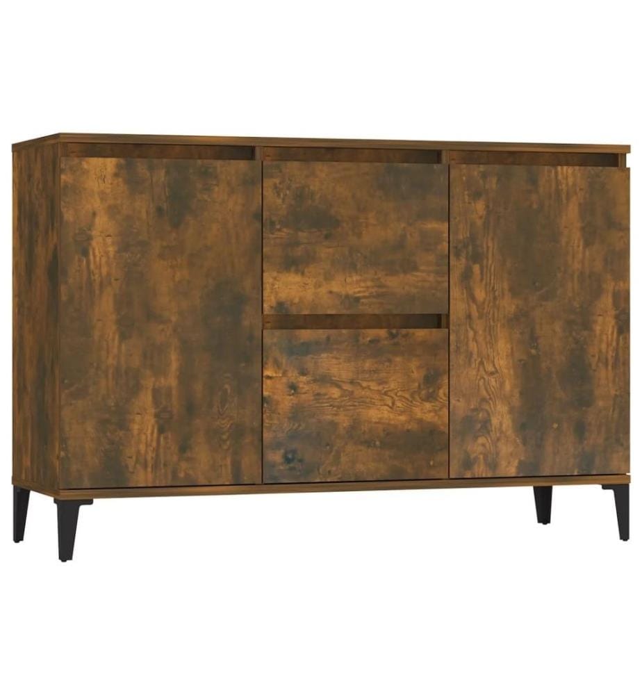 Buffet Chêne fumé 104x35x70 cm Bois d'ingénierie