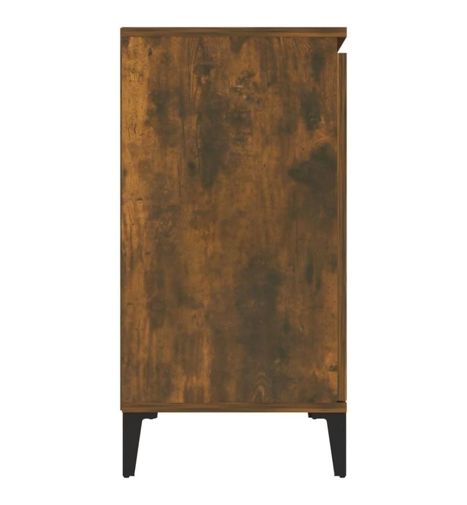 Buffet Chêne fumé 104x35x70 cm Bois d'ingénierie