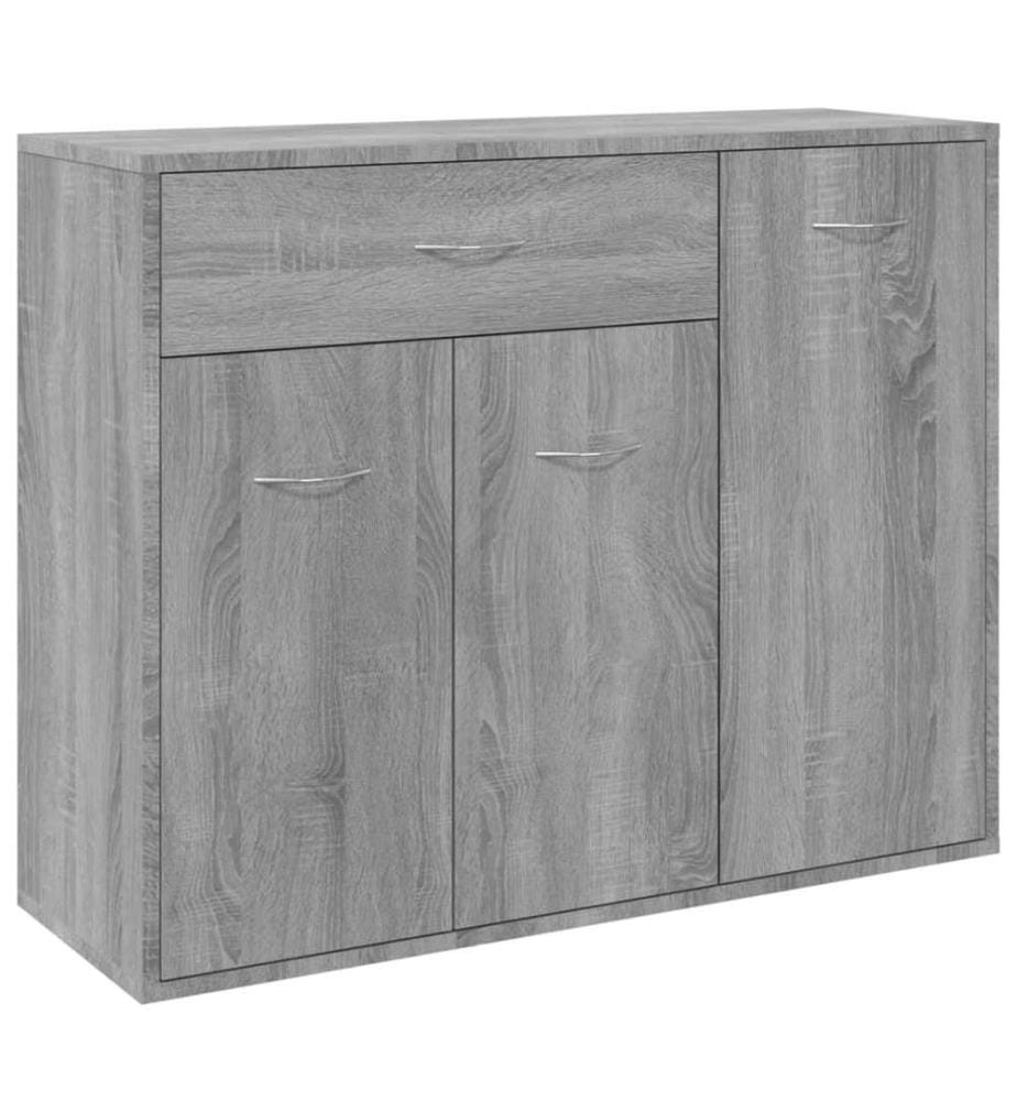 Sideboard Grau Sonoma 88x30x70 cm Holzwerkstoff
