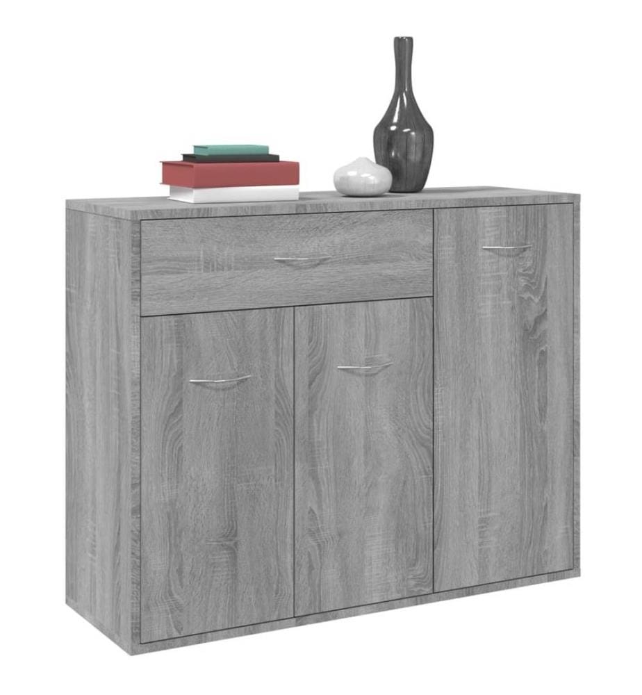 Sideboard Grau Sonoma 88x30x70 cm Holzwerkstoff