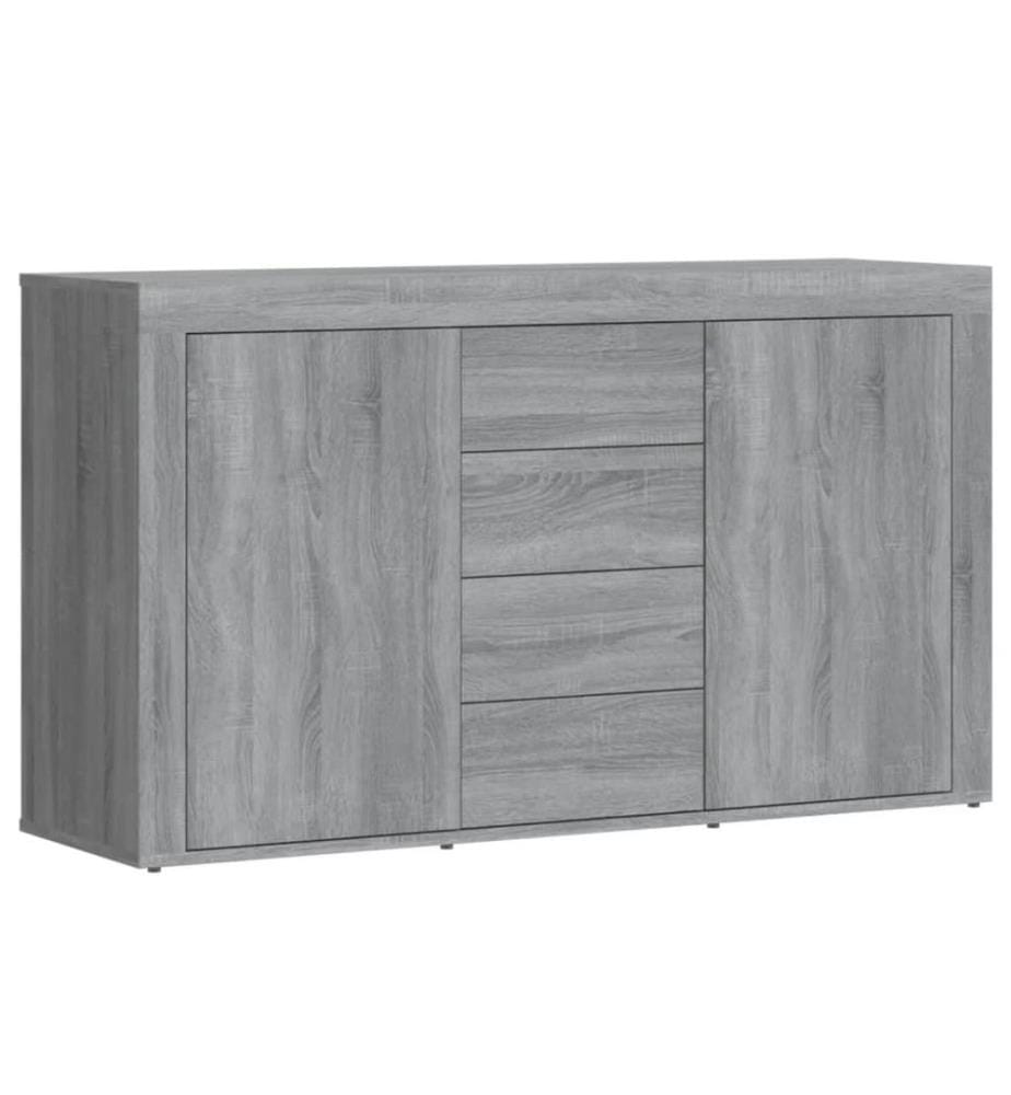 Sideboard Grau Sonoma 120x36x69 cm Holzwerkstoff