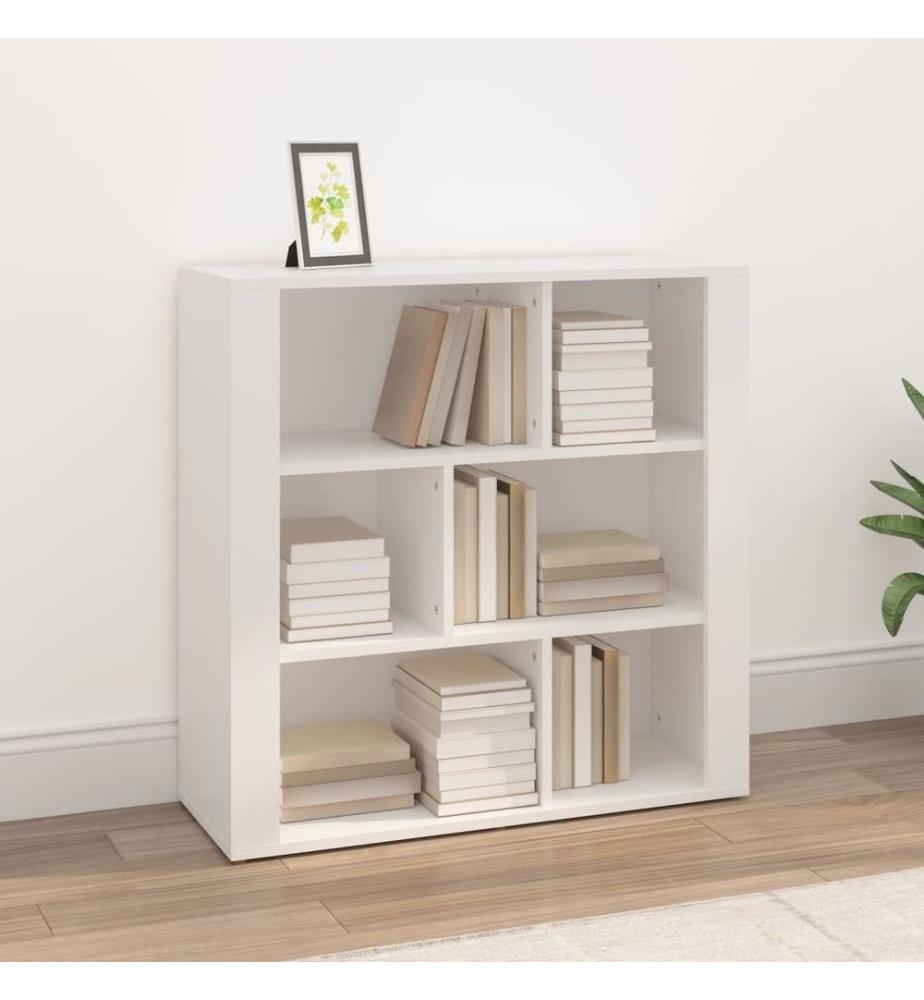 Sideboard Weiss 80x30x80 cm Holzwerkstoff