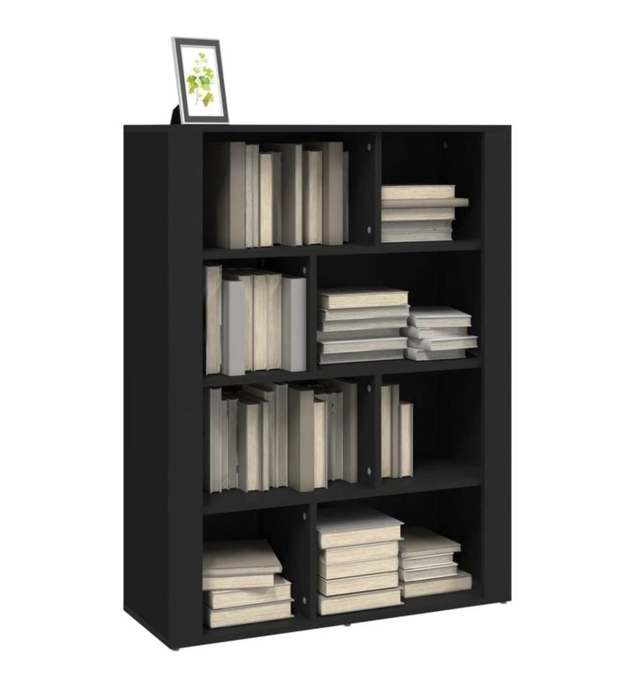 Sideboard Schwarz 80x30x106 cm Holzwerkstoff