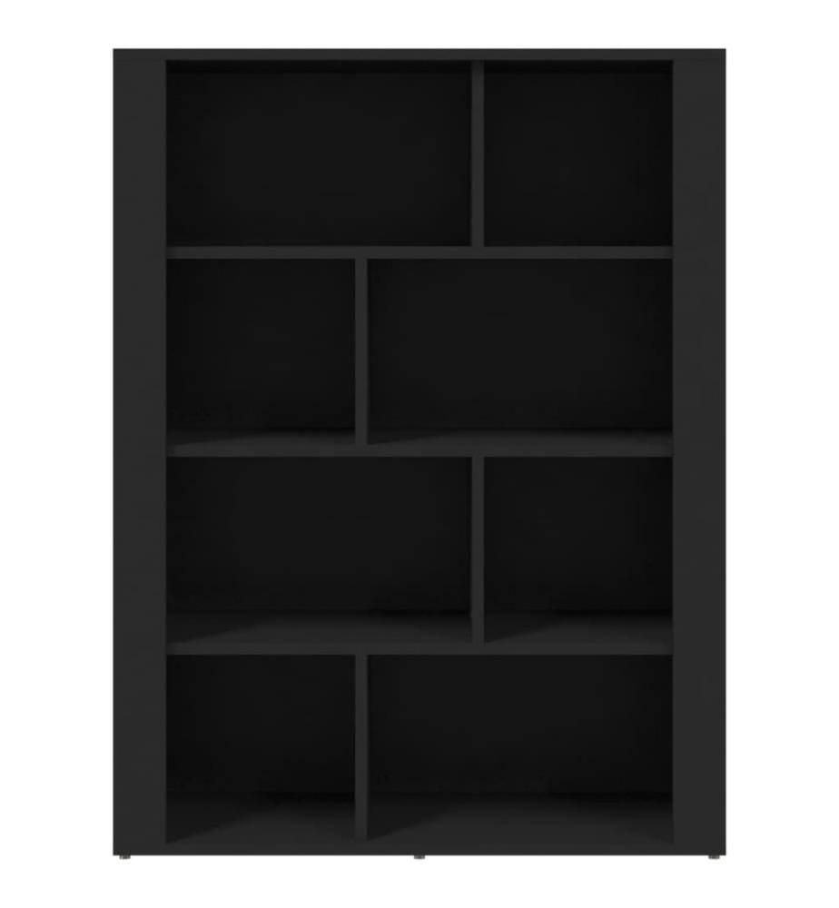 Sideboard Schwarz 80x30x106 cm Holzwerkstoff